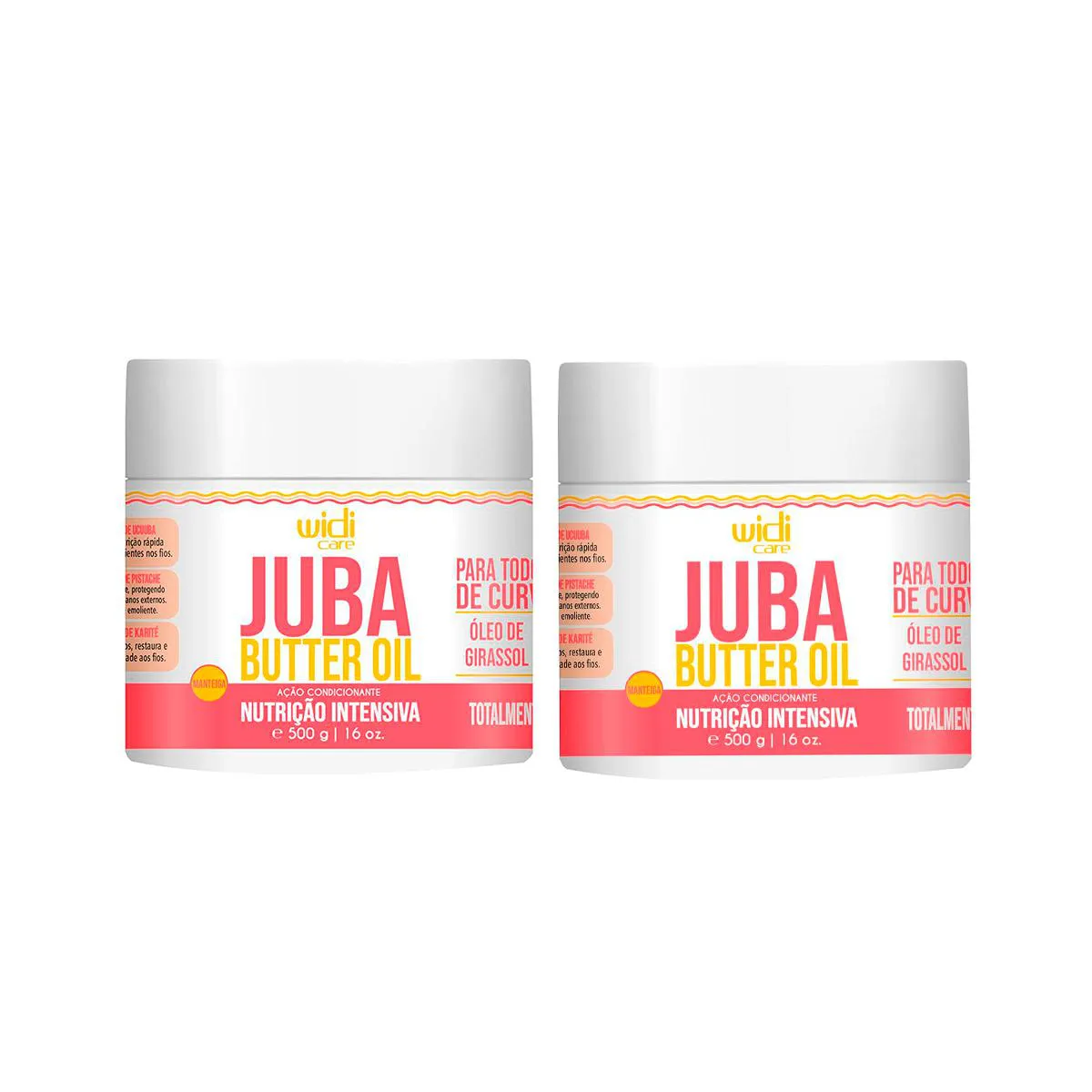 KIT 2 JUBA BUTTER OIL TRATAMENTO CAPILAR 500G - WIDI CARE