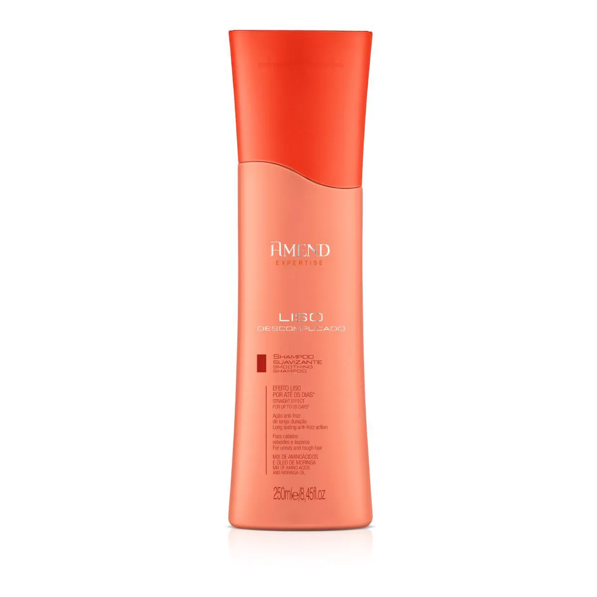 SHAMPOO SUAVIZANTE AMEND EXPERTISE LISO DESCOMPLICADO 250ML 