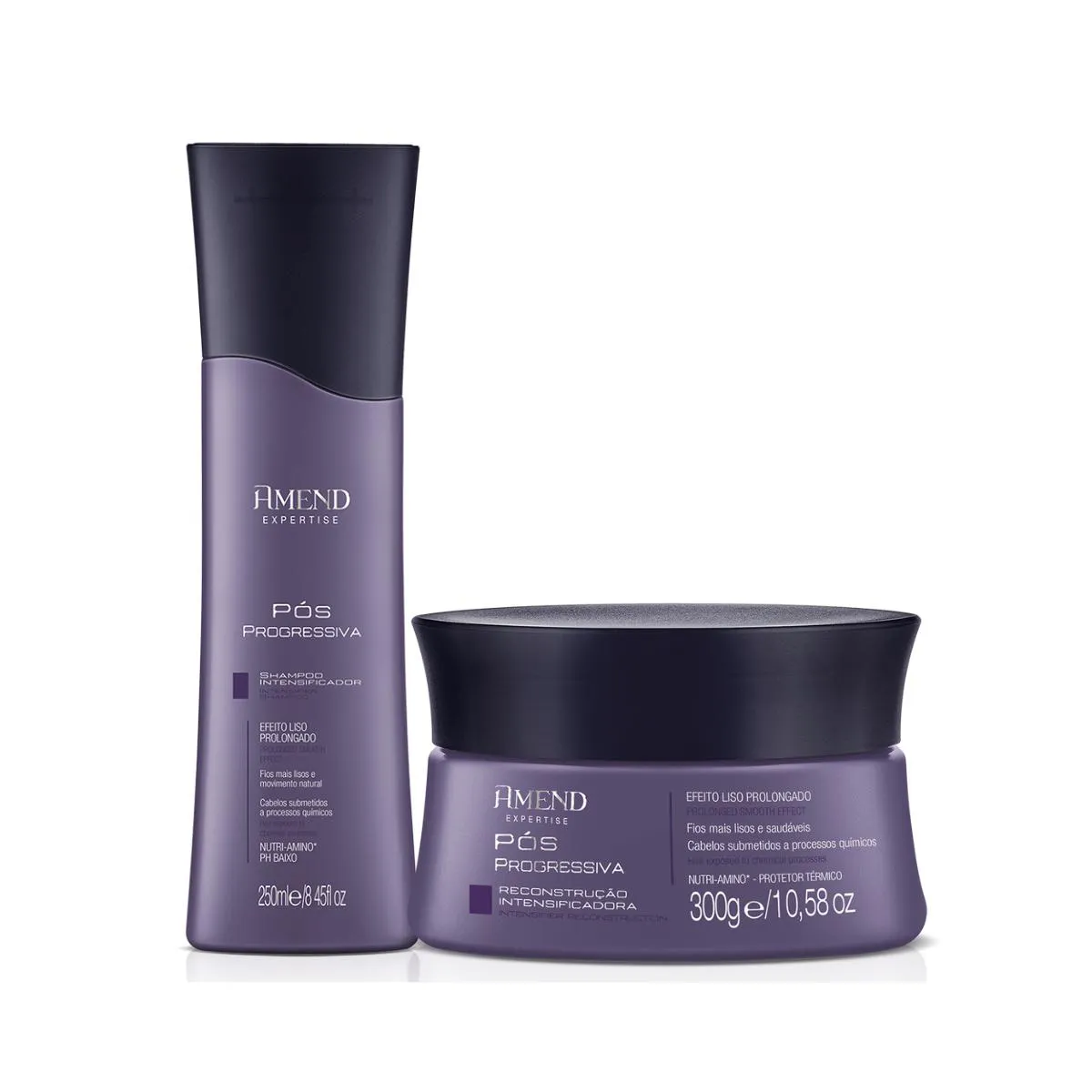 KIT SHAMPOO E MáSCARA PóS PROGRESSIVA - AMEND