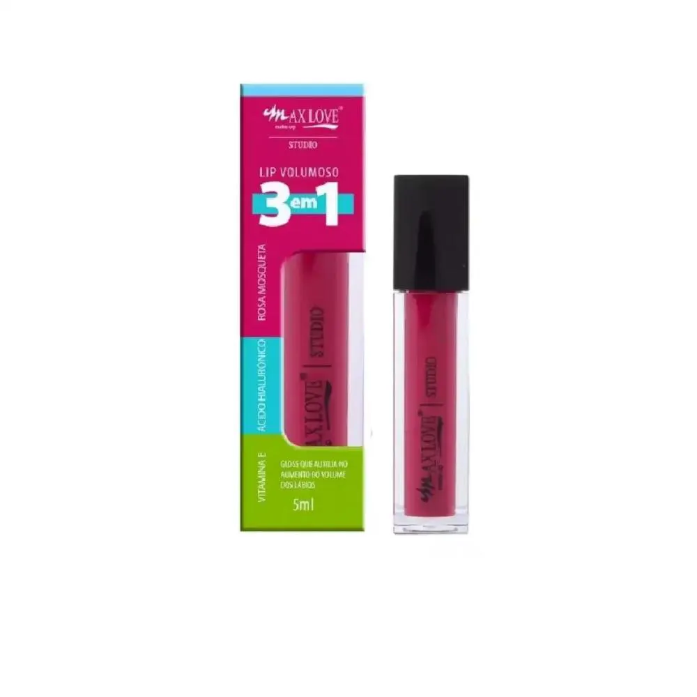 GLOSS LIP VOLUMOSO 3EM1 COR 303 MAX LOVE