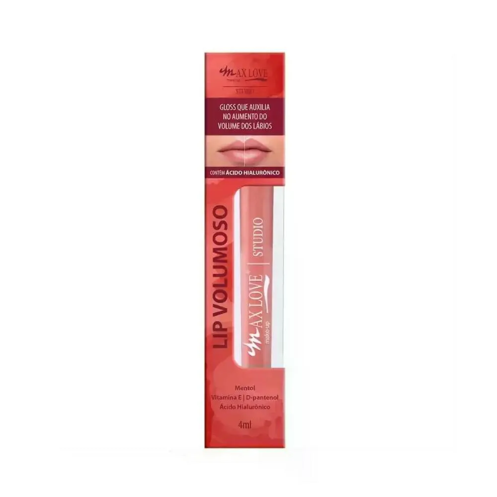 GLOSS LIP VOLUMOSO 3EM1 COR 12 MAX LOVE 4ML