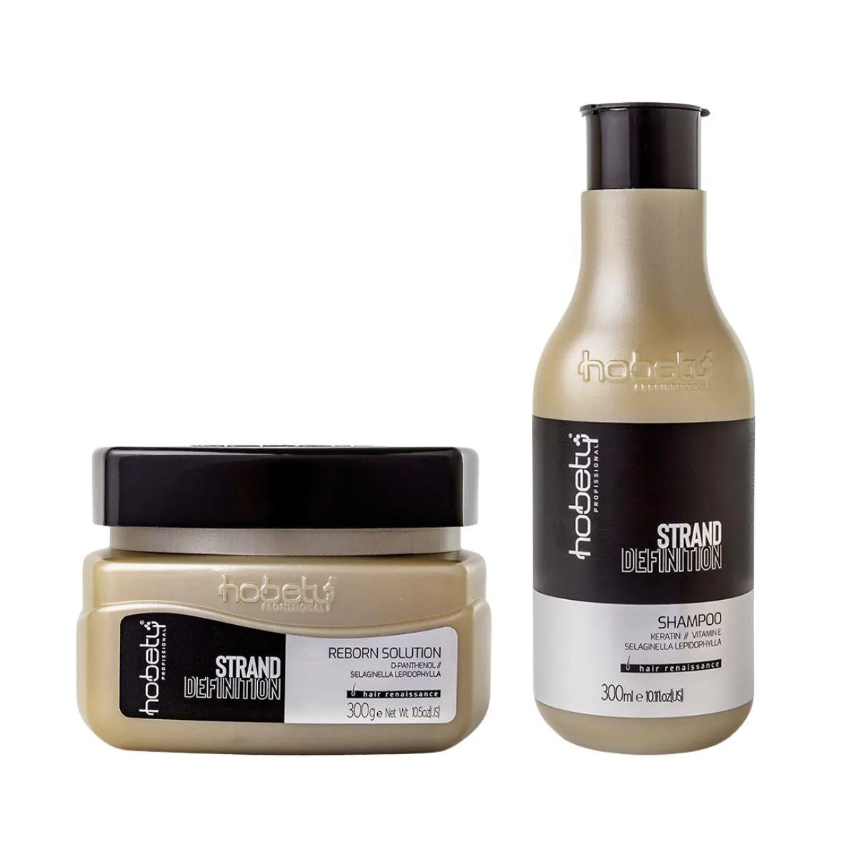 KIT STRAND DEFINITION HOBETY SHAMPOO 300ML+MáSCARA 300G