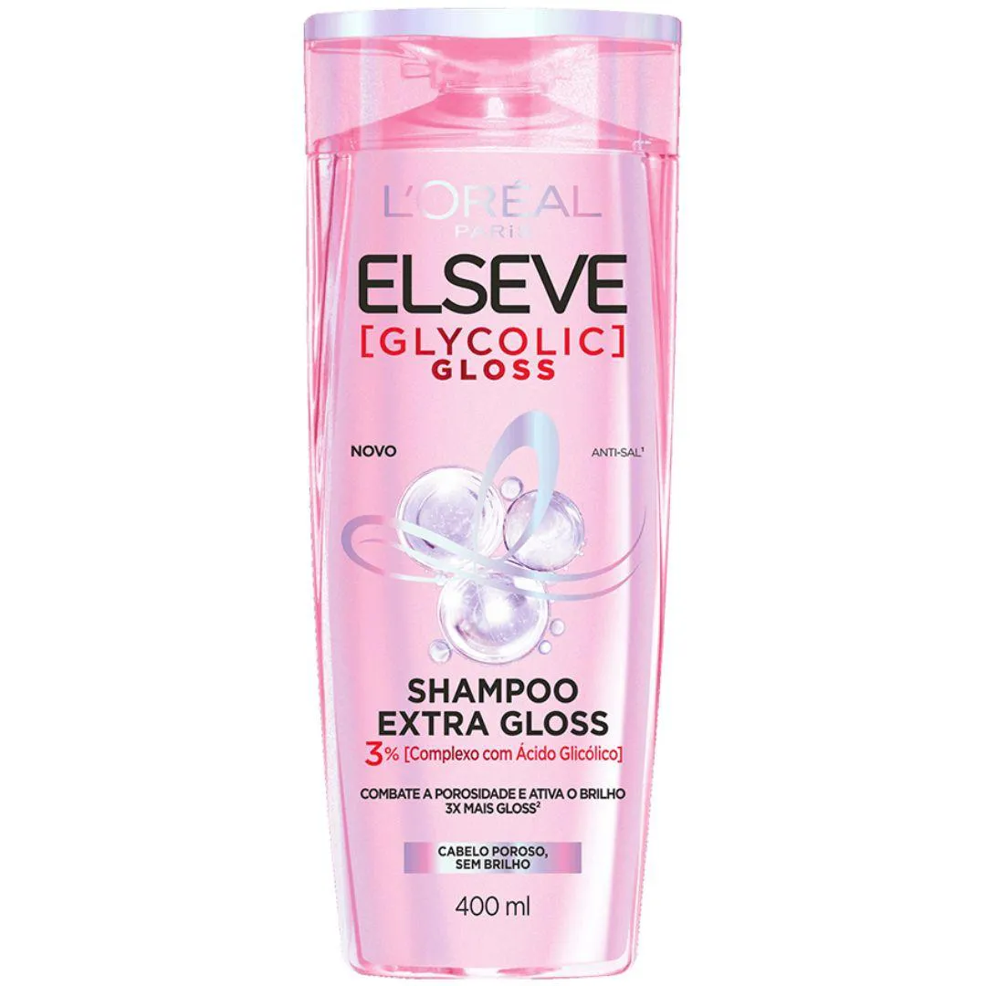 SHAMPOO GLYCOLIC GLOSS ELSEVE 400ML