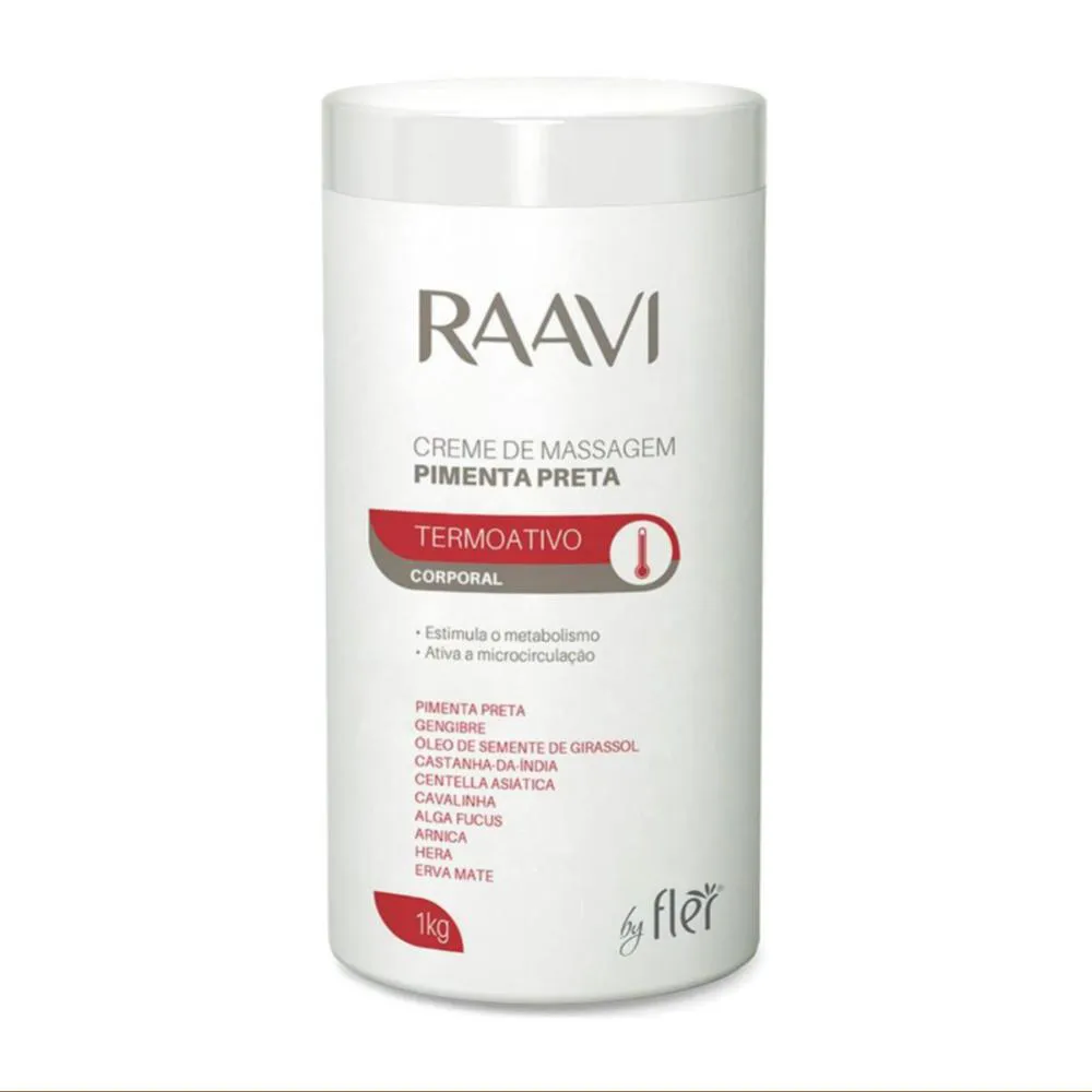 CREME MASSAGEM RAAVI PIMENTA 1KG