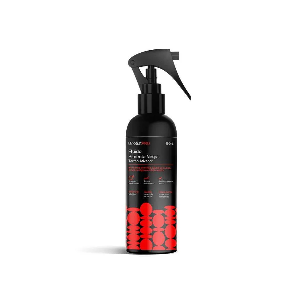 ÓLEO CORPORAL LABOTRAT PRO PIMENTA NEGRA TERMO ATIVADOR 250ML