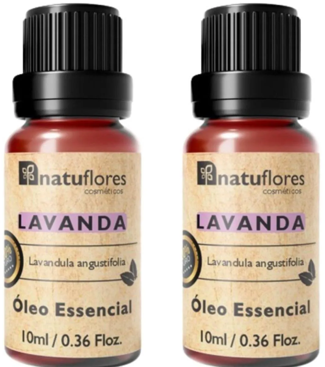 ÓLEO ESSENCIAL  LAVANDA 10ML NATUFLORES KIT 2 UND