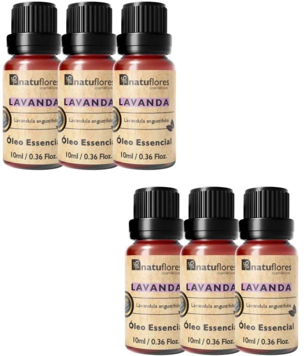 ÓLEO ESSENCIAL  LAVANDA 10ML NATUFLORES KIT 6 UND