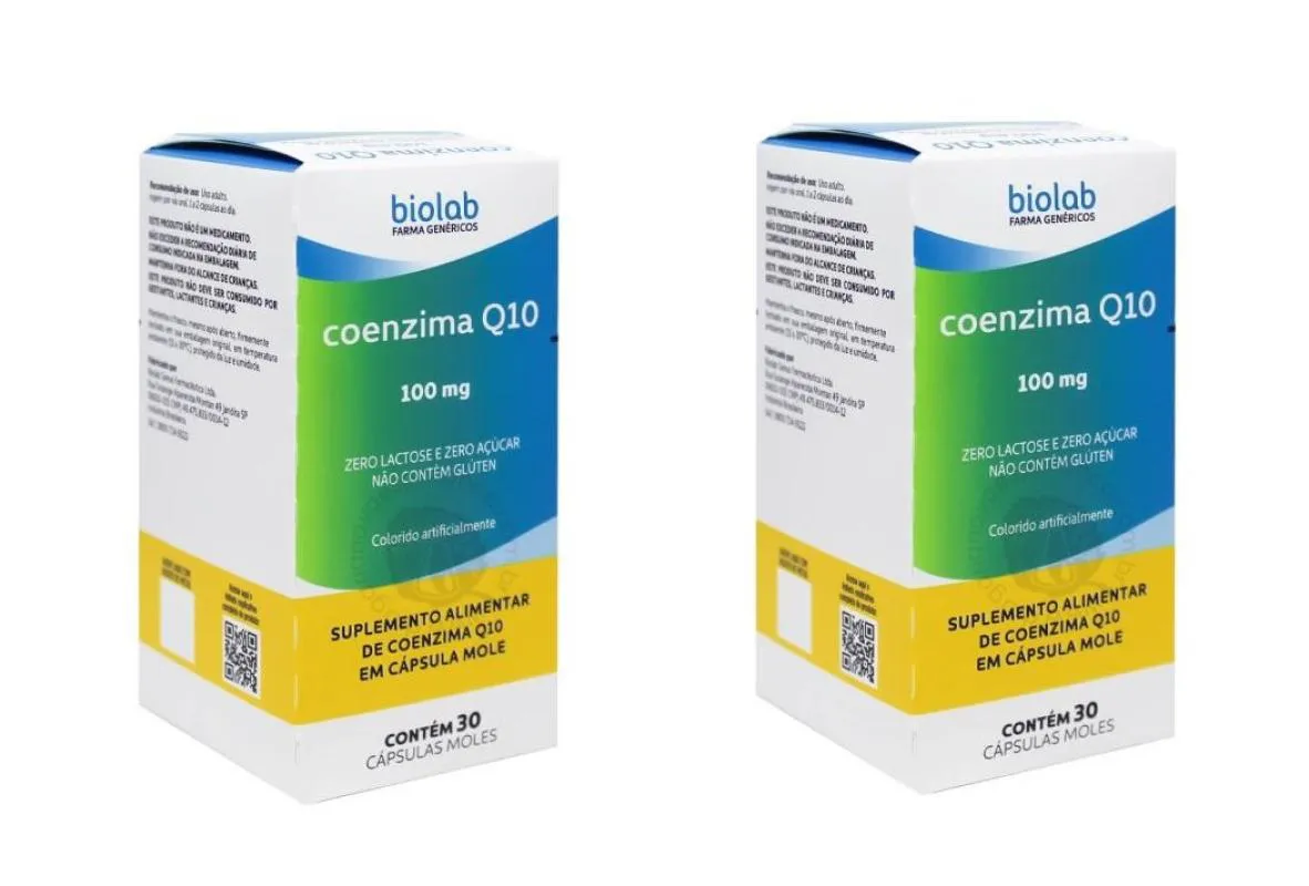 KIT 2 SUPLEMENTO BIOLAB COENZIMA Q10 IMUNIDADE 30CPS