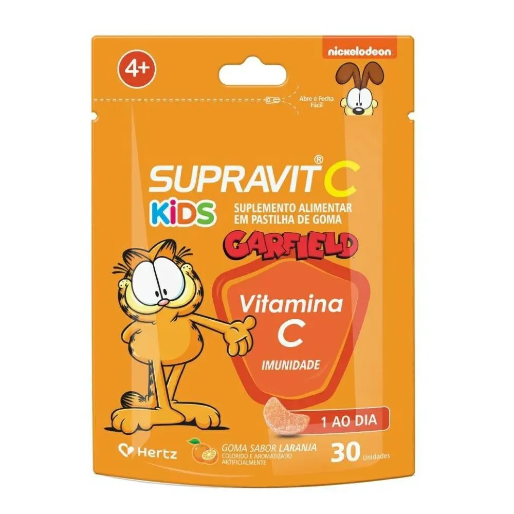 SUPRAVIT C KIDS VITAMINA C IMUNIDADE SABOR LARANJA 30 GOMAS