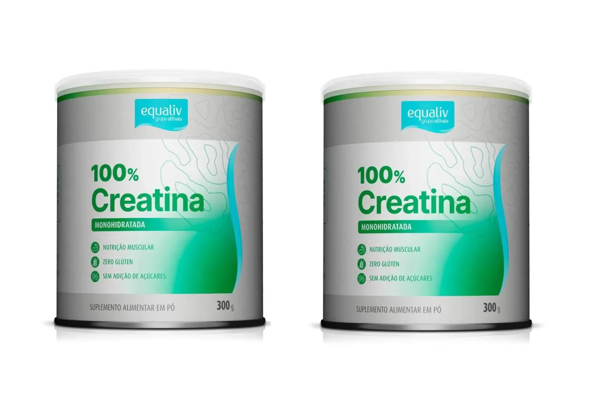 KIT 2 SUPLEMENTO EQUALIV 100% CREATINA MONOHIDRATADA  300G