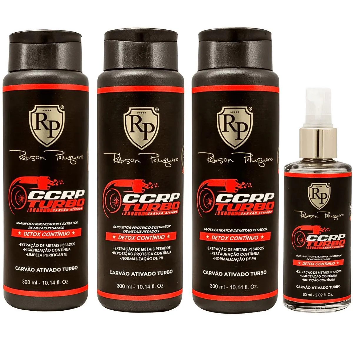 KIT CCRP TURBINADO TURBO HOME CARE 300ML ROBSON PELUQUERO RP