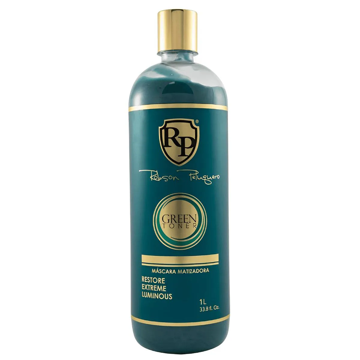 MáSCARA MATIZADORA GREEN 1 LITRO VERDE ROBSON PELUQUERO RP