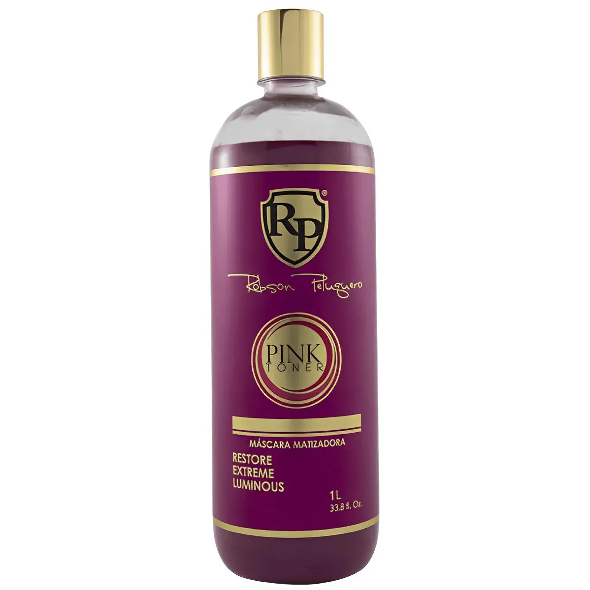 MáSCARA MATIZADORA PINK 1 LITRO ROSA ROBSON PELUQUERO RP