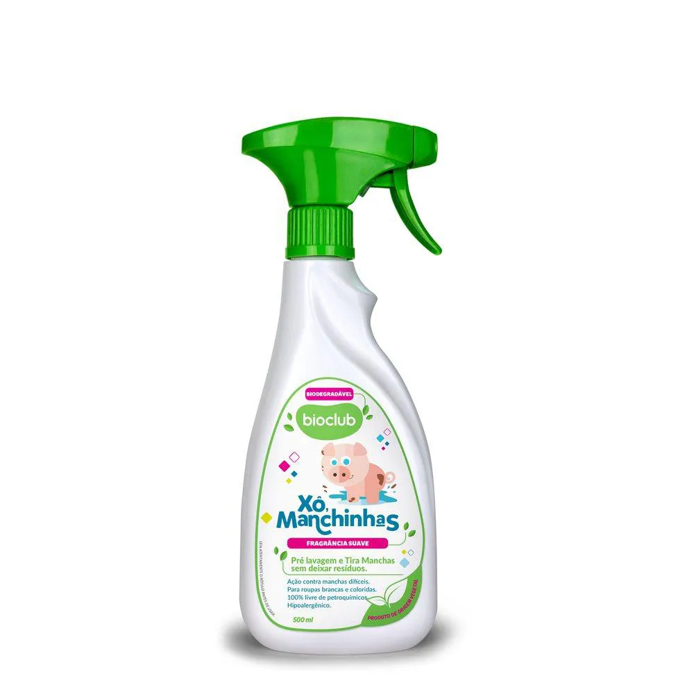 ALVEJANTE TIRA MANCHAS SEM CLORO - Xô MANCHINHAS BIOCLUB® 500ML