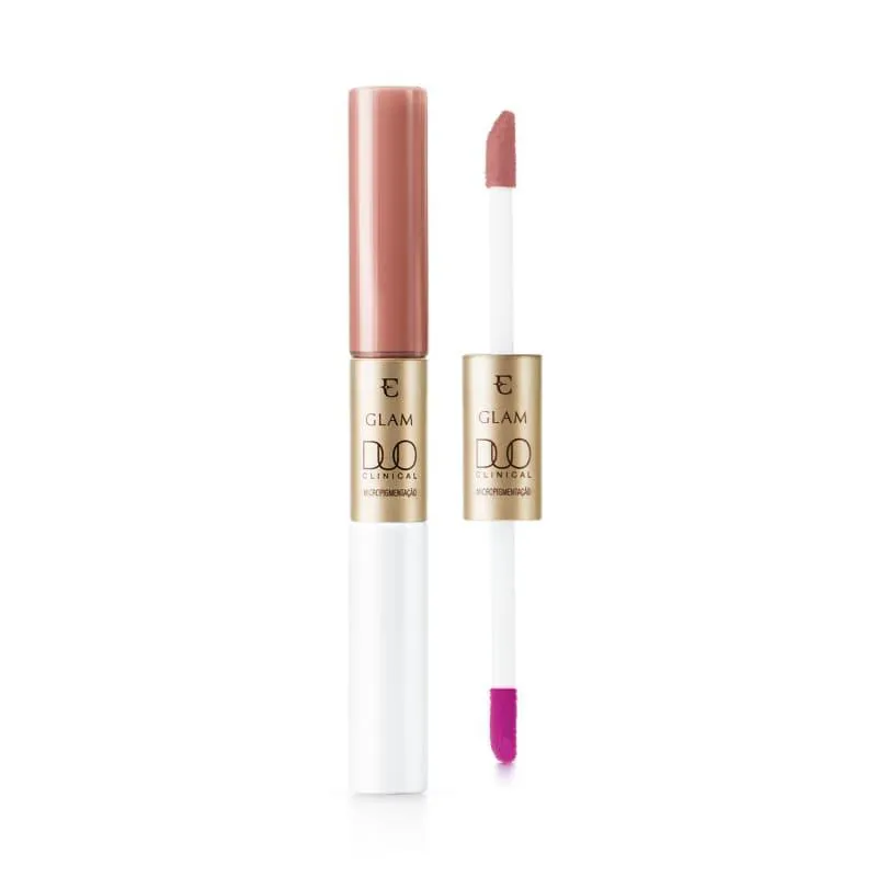 EUDORA GLAM DUO CLINICAL BATOM LIQ ROSADO ESSENCIAL 3,5G