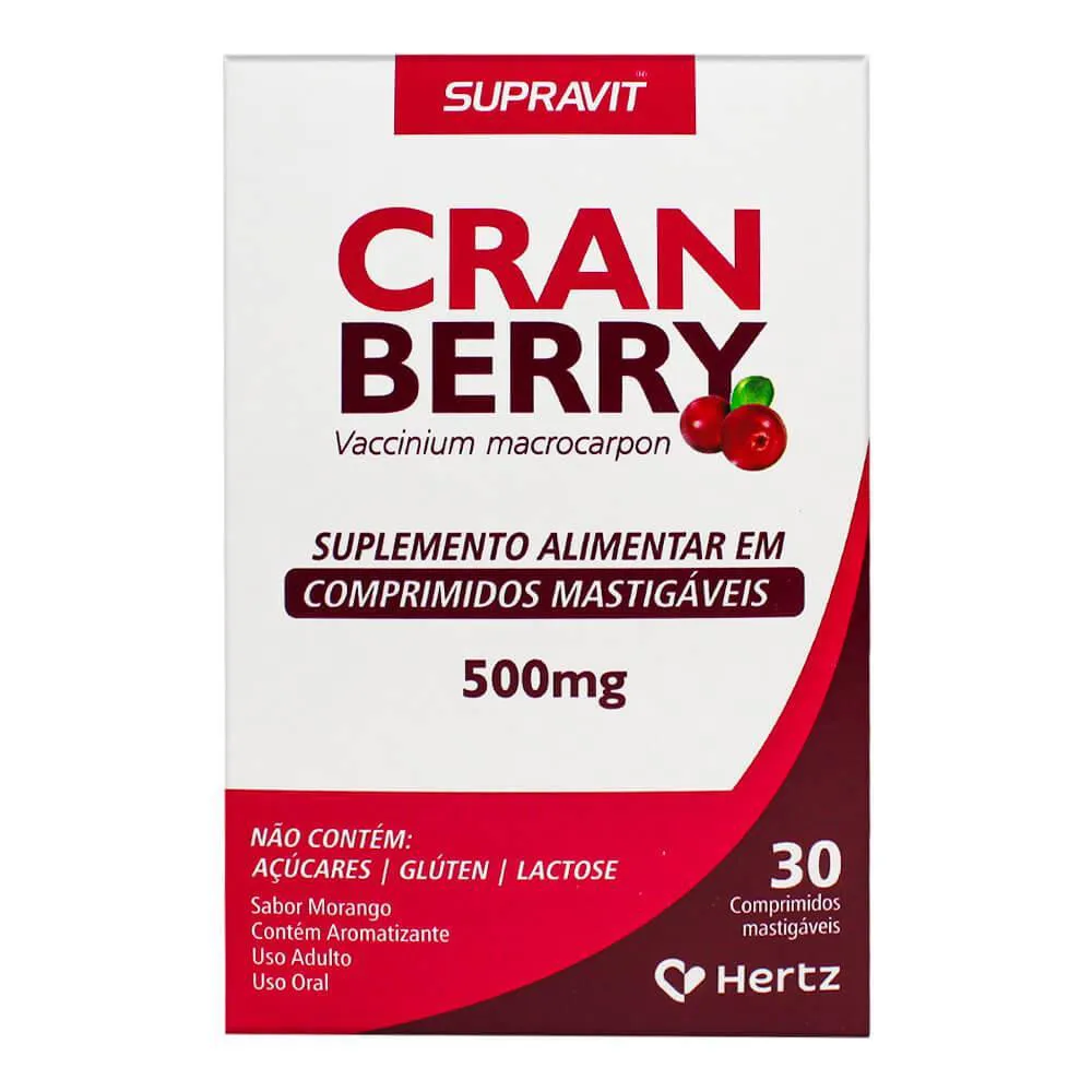 SUPLEMENTO SUPRAVIT CRANBERRY 500MG 30 CáPSULAS - KLEY HERTZ