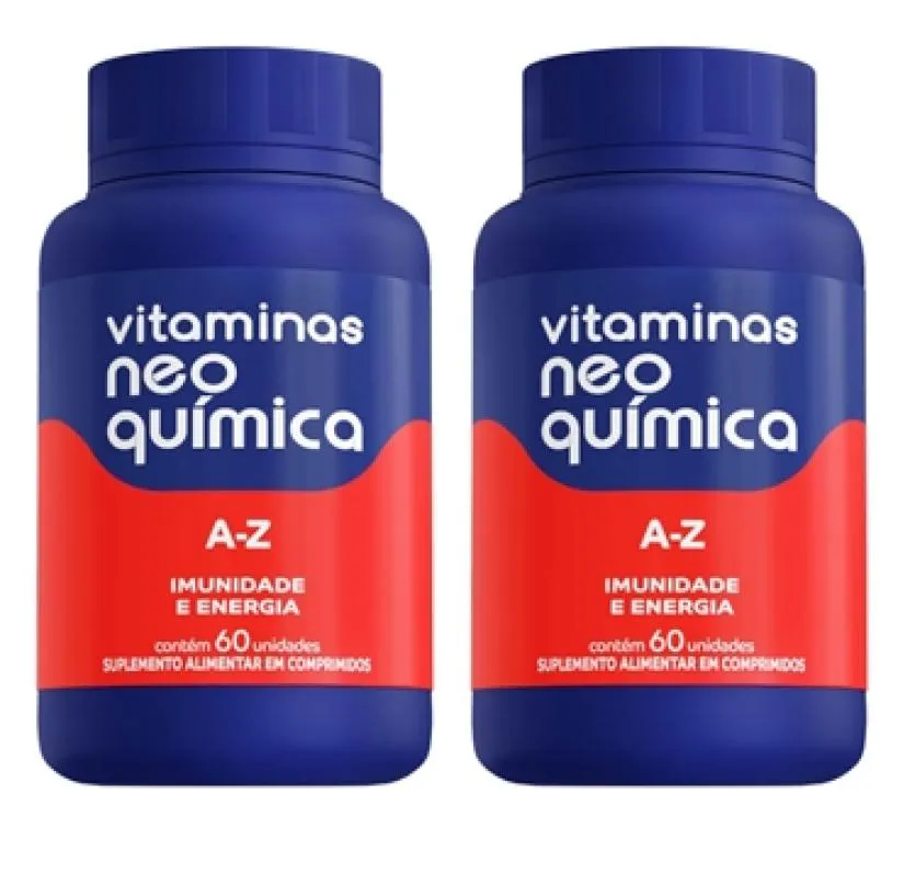 KIT 2 VITAMINA A-Z SUPLEMENTO 60 CáPSULAS - NEO QUíMICA