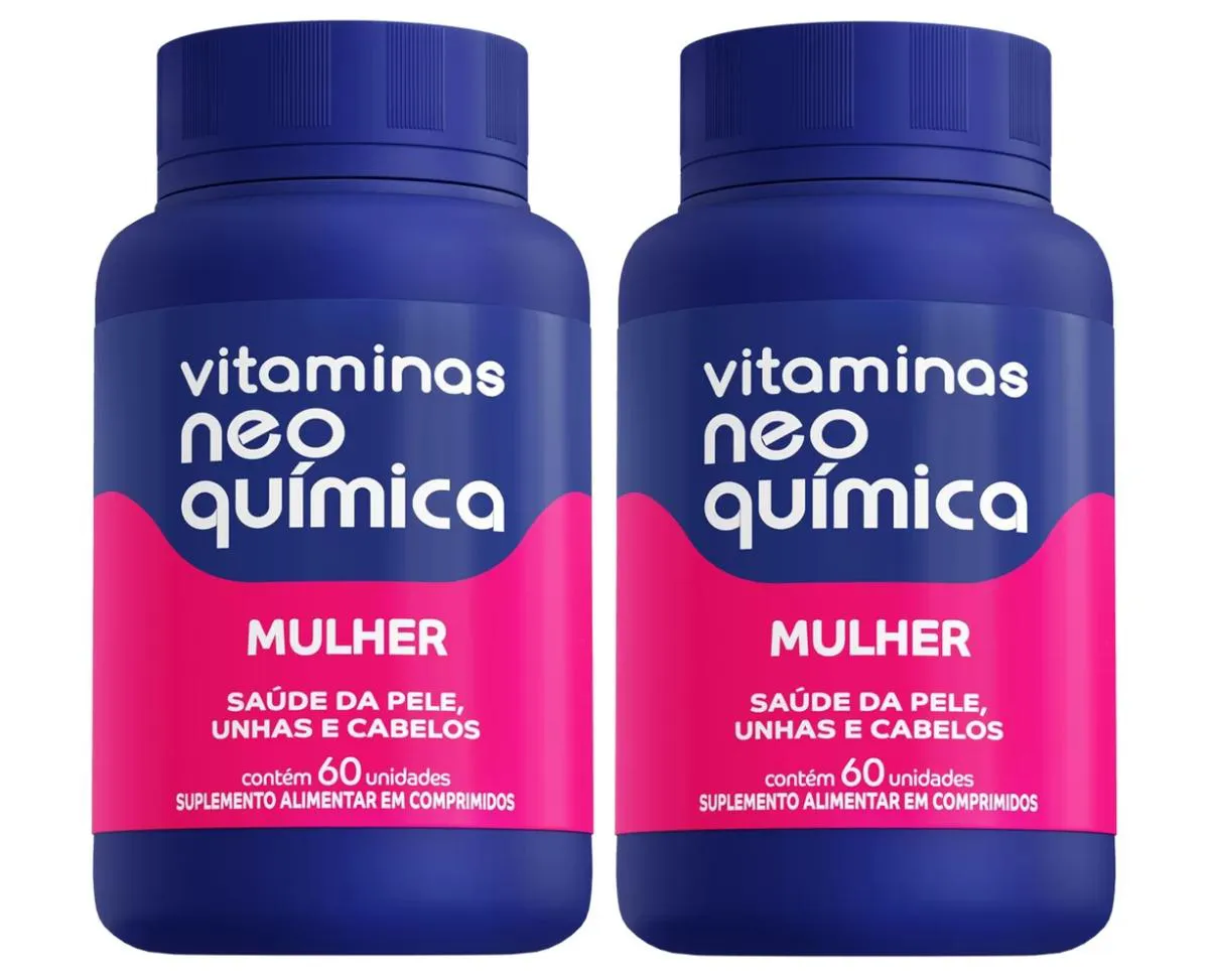 KIT 2 VITAMINA MULHER 60 CáPSULAS - NEO QUíMICA