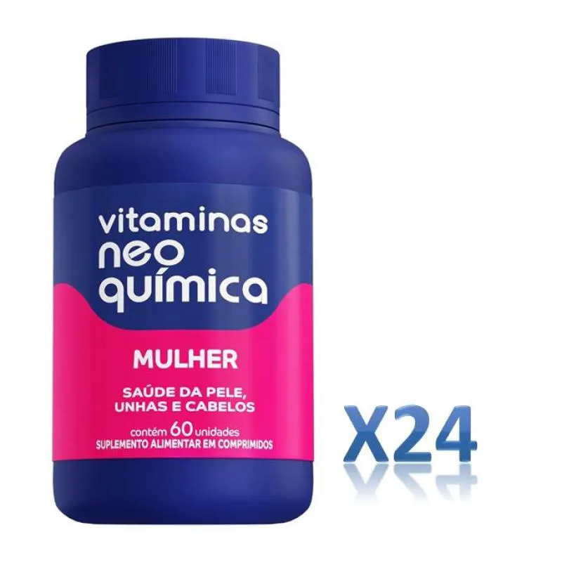 KIT 24 VITAMINA MULHER 60 CáPSULAS - NEO QUíMICA