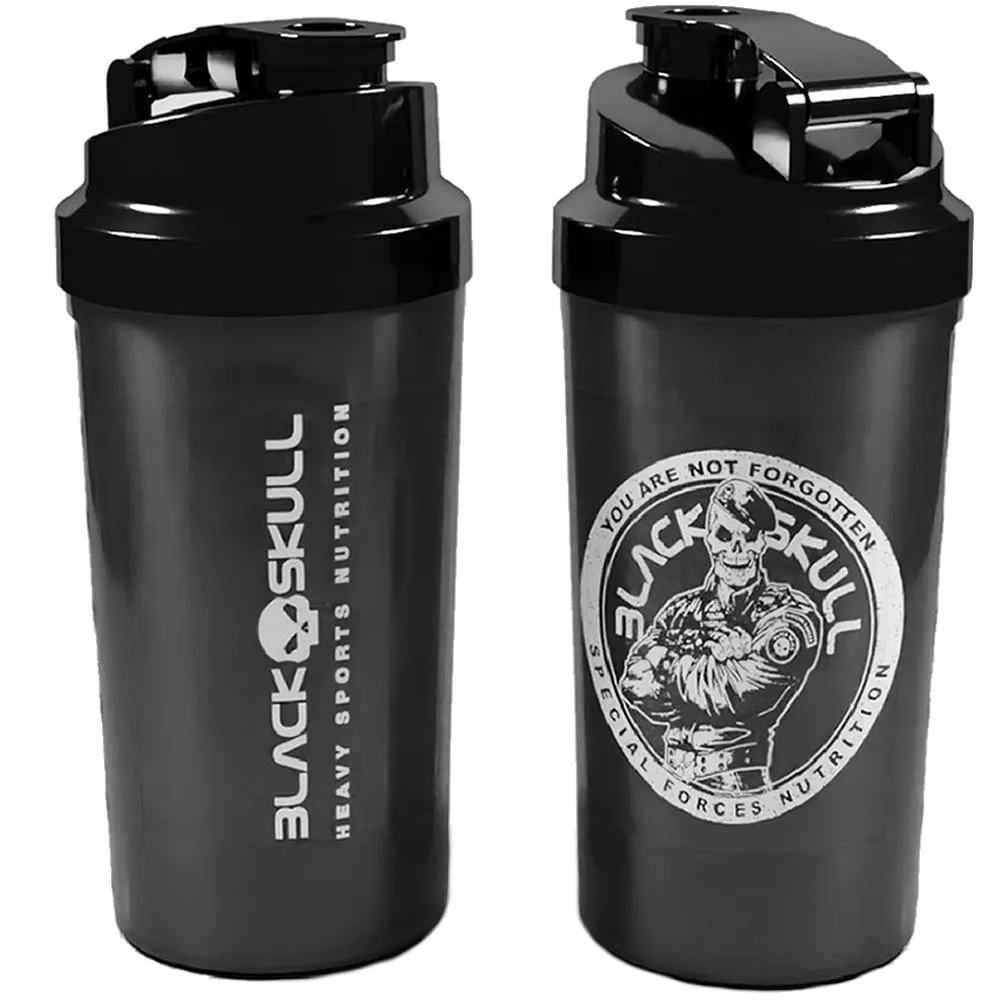 COQUETELEIRA SHAKER ACADEMIA BLACK SKULL 600ML C/ MISTURADOR