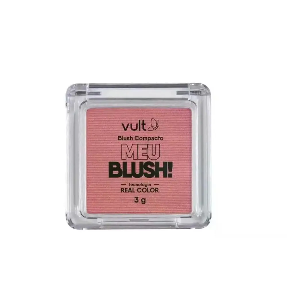 BLUSH COMPACTO ROSA PEROLADO VULT 3G