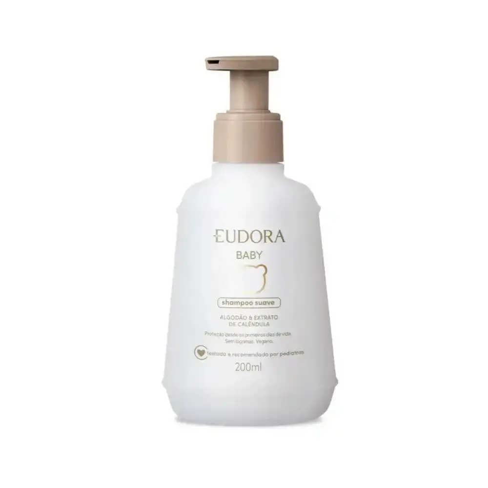 SHAMPOO EUDORA BABY ALGODãO & EXTRATO DE CALêNDULA 200ML