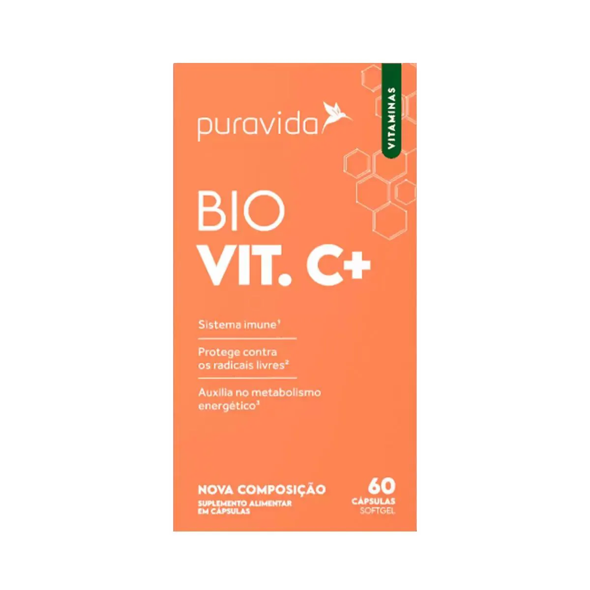 VITAMINA C LIPOSSOMAL , 60 CAPS   PURAVIDA