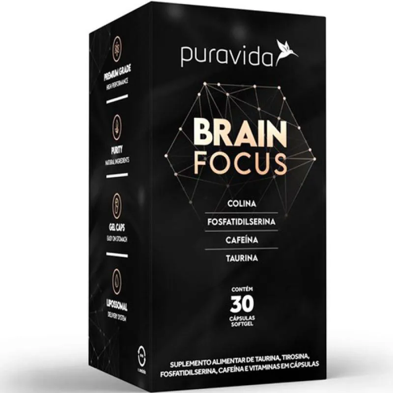 BRAIN FOCUS 30 CAPSULAS SOFTGELS PURAVIDA