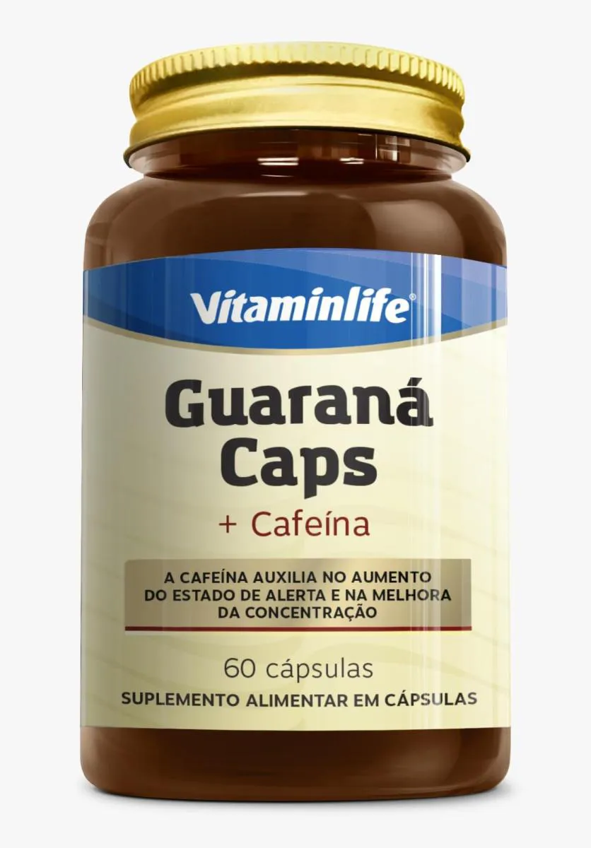 GUARANÁ CAPS + CAFEÍNA - 30 CÁPS - VITAMINLIFE