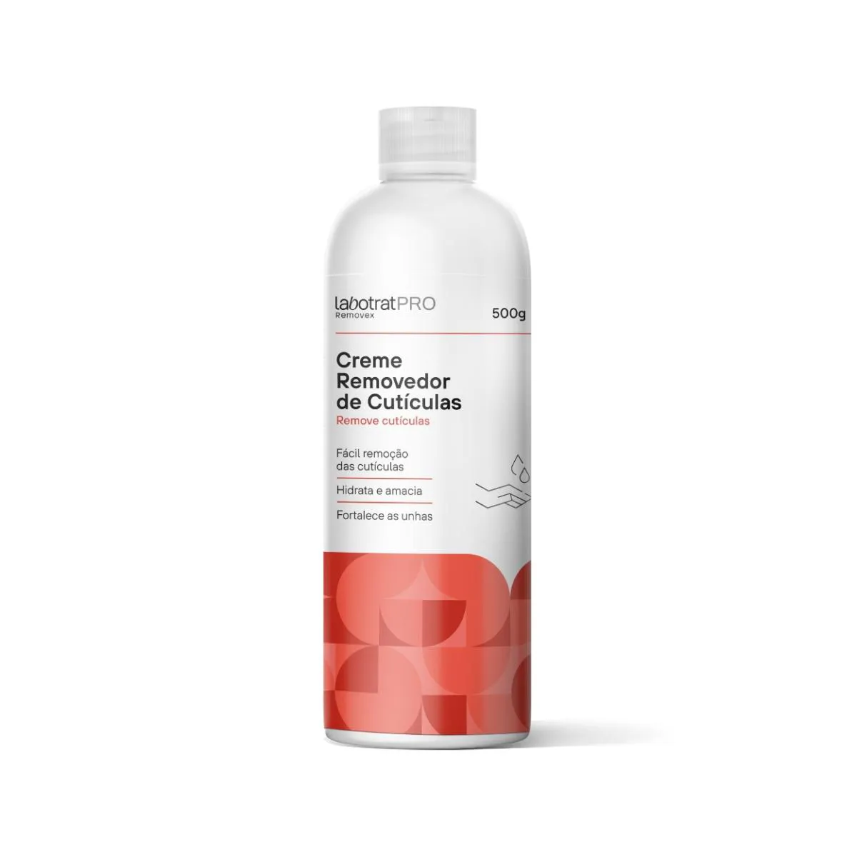 CREME REMOVEDOR CUTíCULAS UNHAS HIDRATA AMACIA LABOTRAT 500G