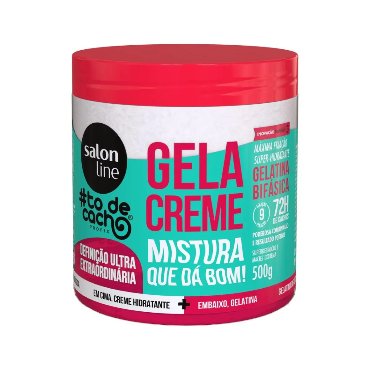 GELACREME BIFáSICA DEFINIçãO ULTRA TODECACHO SALON LINE 500G