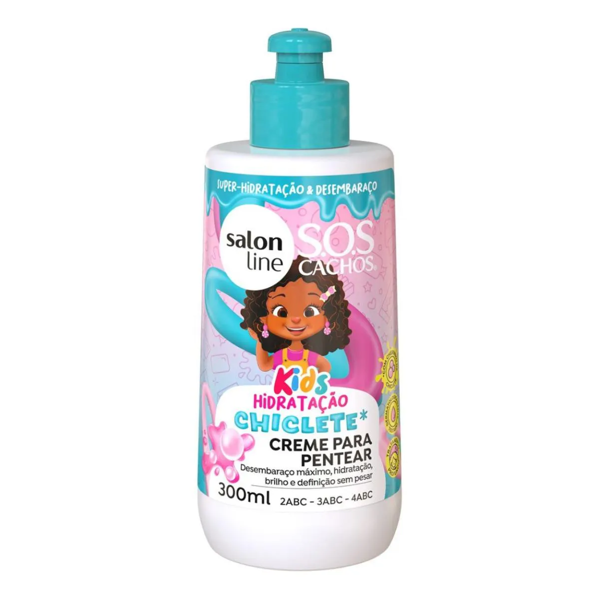 CREME PARA PENTEAR KIDS CHICLETE SOS CACHOS SALON LINE 300ML