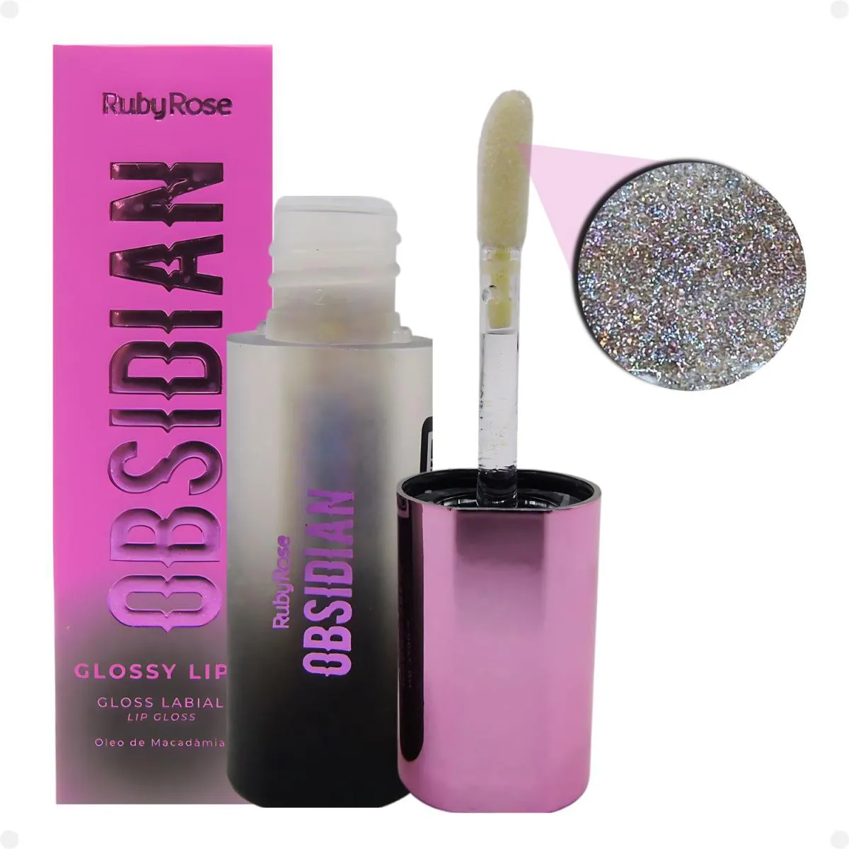 GLOSS LABIAL RUBY ROSE OBSIDIAN GLOSSY LIPS SUNSTONE HB-7200-2