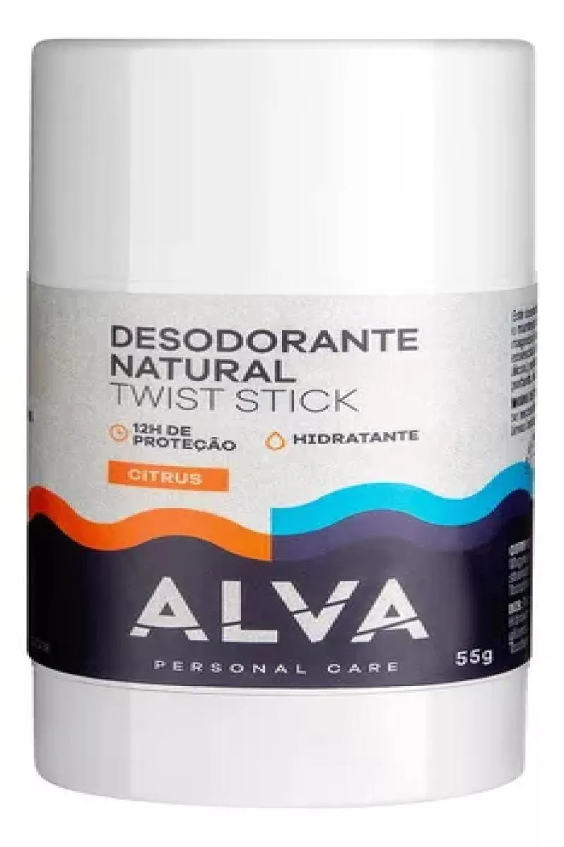 DESODORANTE NATURAL TWIST STICK ALVA CITRUS 55G