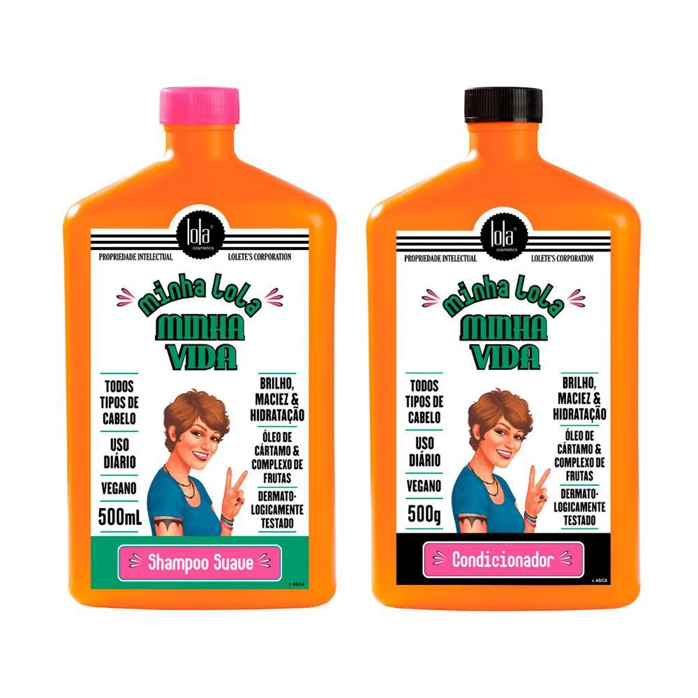 KIT LOLA FROM RIO MINHA LOLA MINHA VIDA - SHAMPOO 500G + CONDICIONADOR 500G