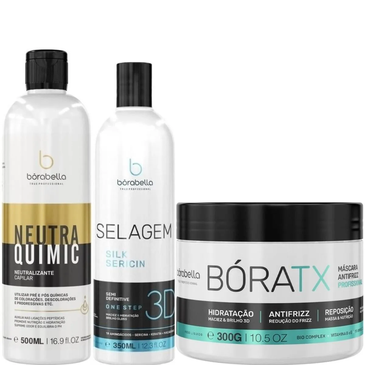 BORABELLA NEUTRAQUIMIC 500ML + SELAGEM 350ML + BóRATX 300G