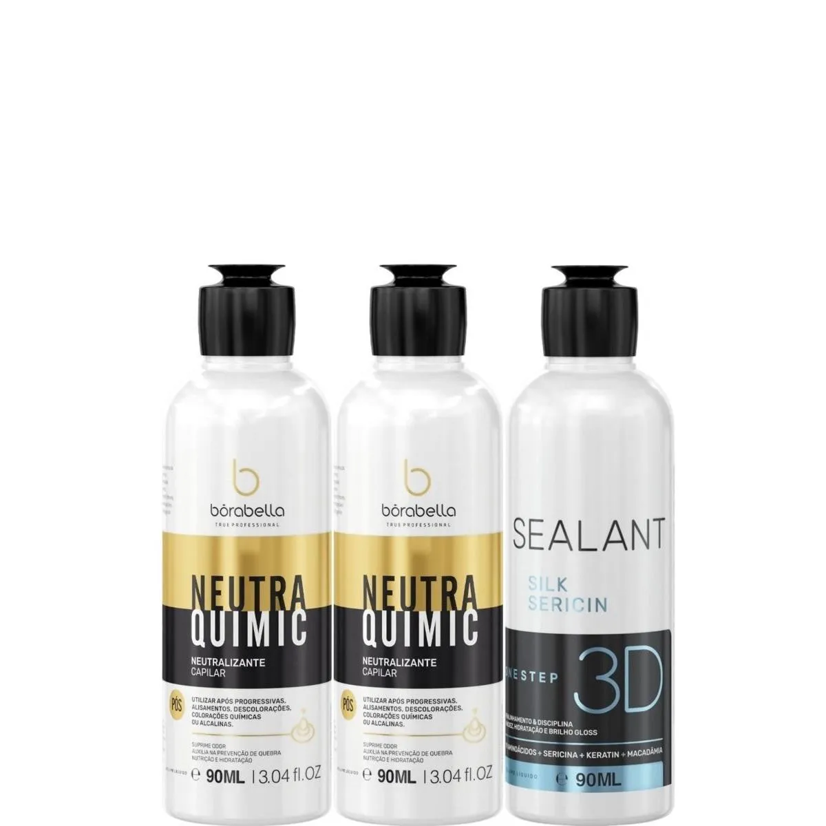 BORABELLA NEUTRAQUIMIC 2X90ML + SELAGEM 3D 90ML