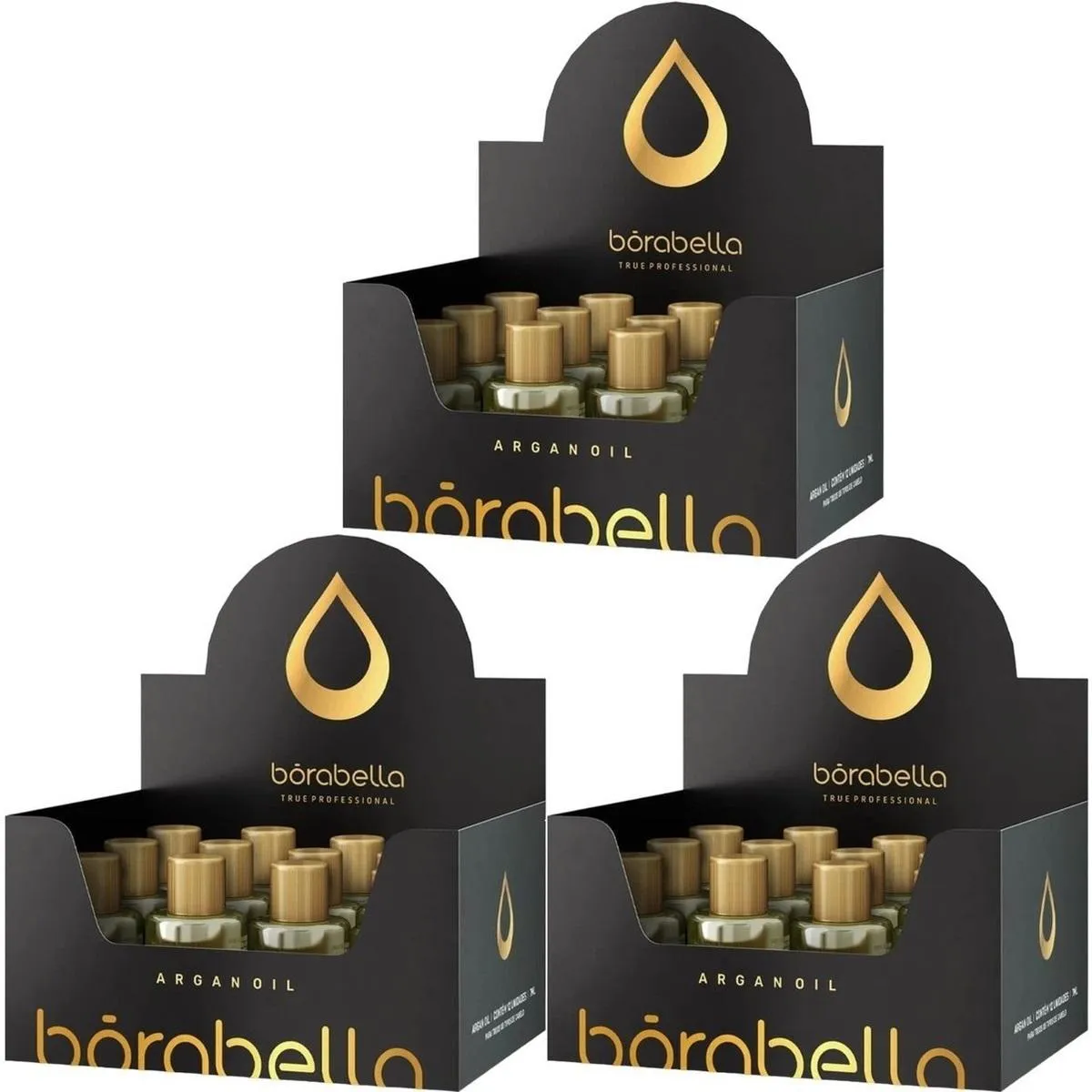BORABELLA ÓLEO DE ARGAN E MACADâMIA PONTAS KIT - 36 X 7ML