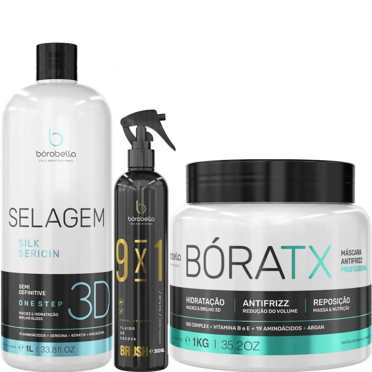 BORABELLA SELAGEM 3D 1 LITRO + FLUIDO 300ML + BóRATX 1KG