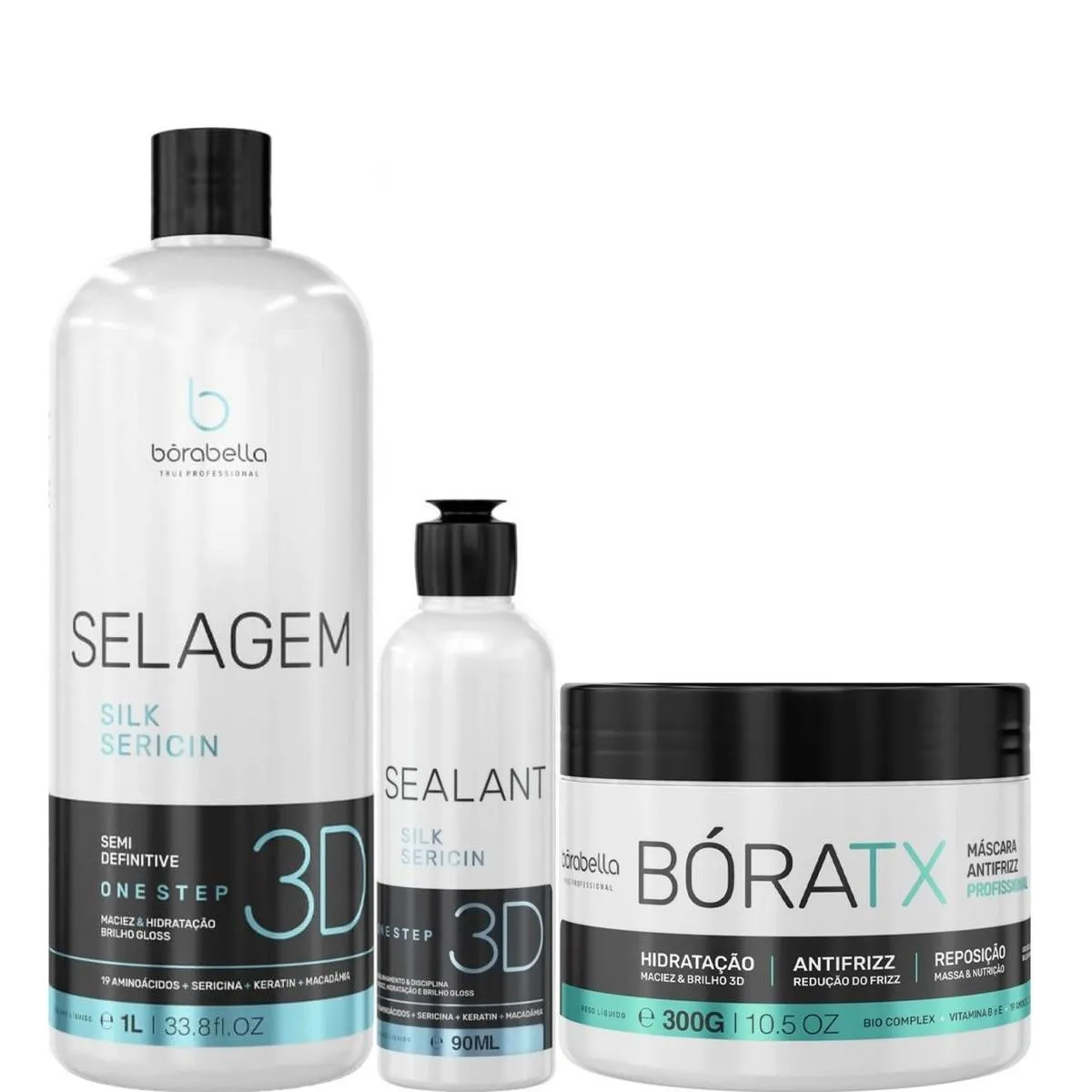 BORABELLA SELAGEM 3D 1L + 90ML + BóRATX REALINHAMENTO 300G
