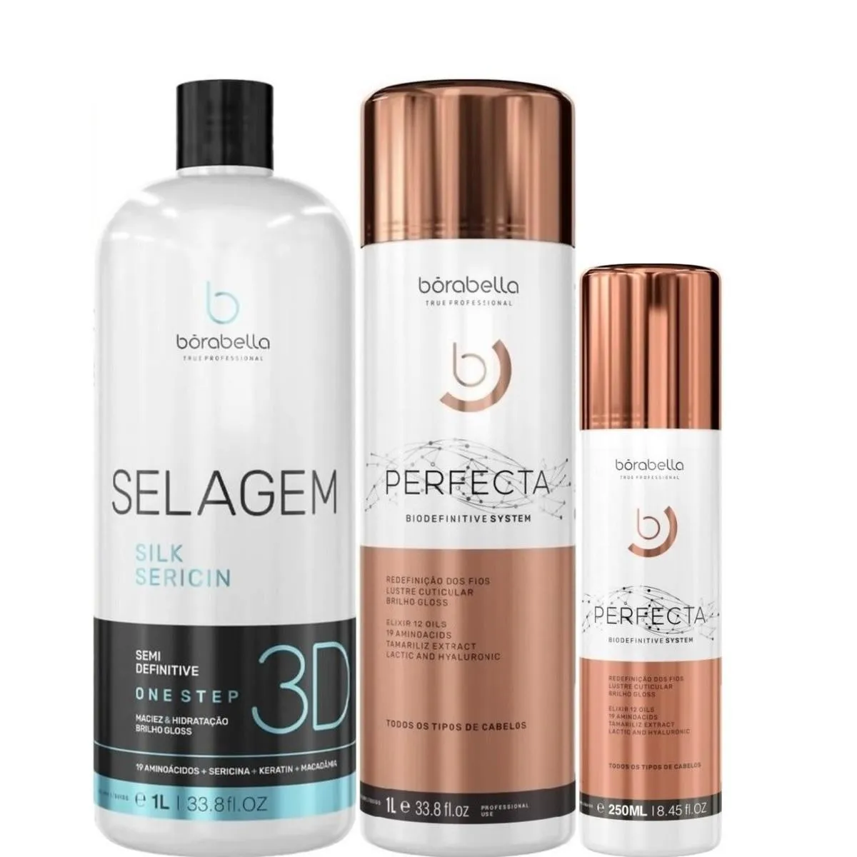 BORABELLA SELAGEM 3D + PERFECTA 2X1 LITRO + PERFECTA 250ML
