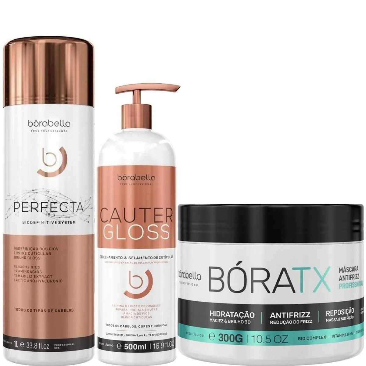 BORABELLA PERFECTA 1 LITRO + CAUTER 500ML + BóRATX 300G