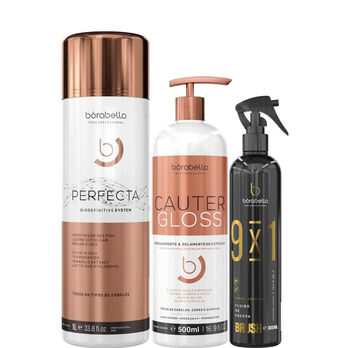 BORABELLA PERFECTA 1 LITRO + CAUTER 500ML + FLUIDO 300ML