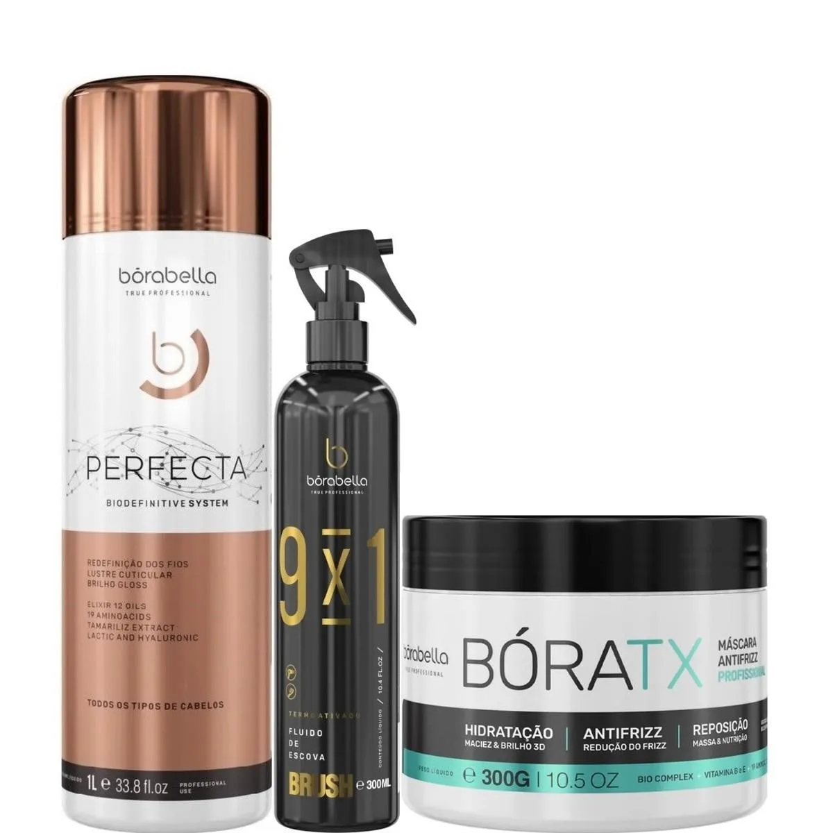 BORABELLA PERFECTA 1L + FLUIDO BRUSH 300ML + BóRATX 300G