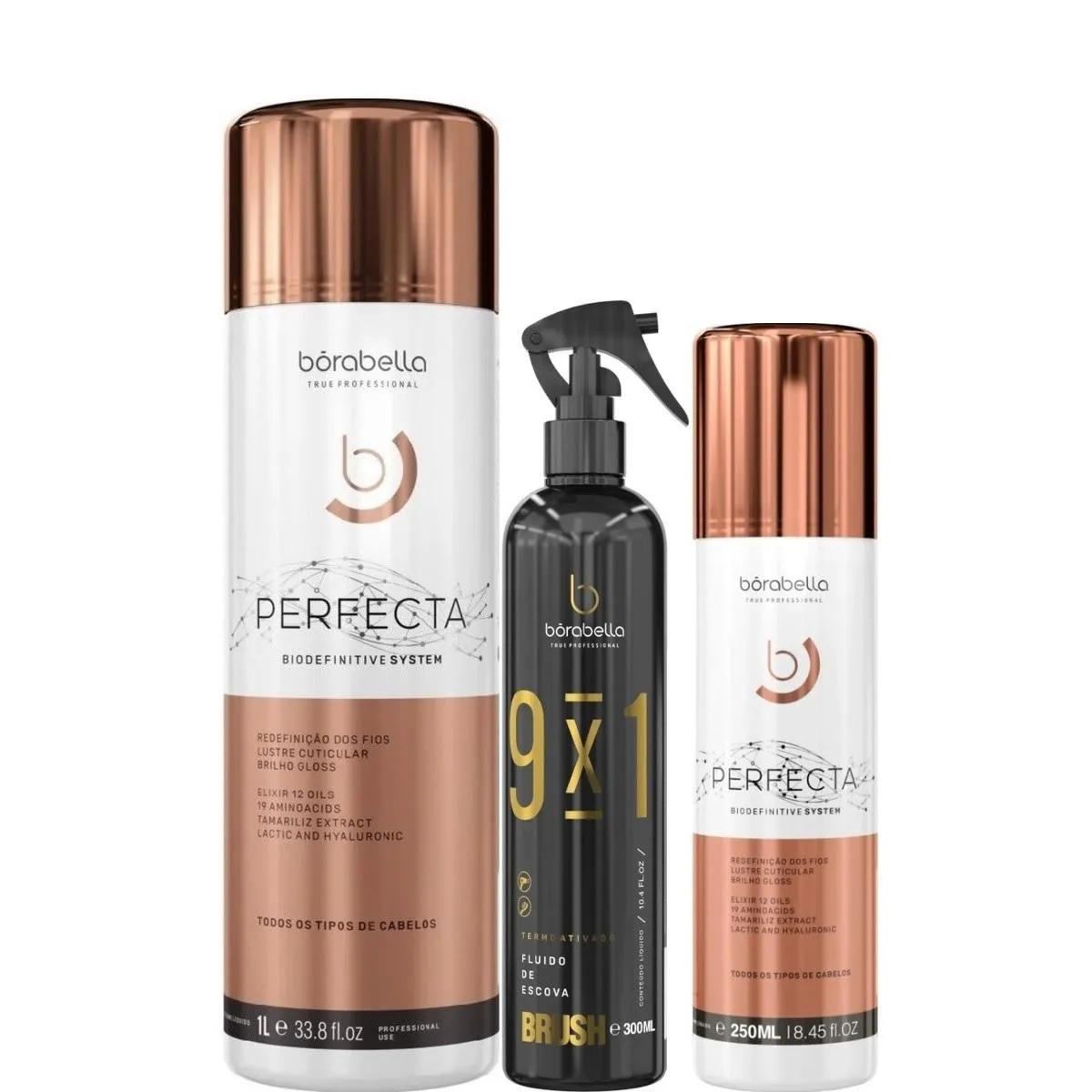 BORABELLA PERFECTA 1 LITRO + FLUIDO 300ML + PERFECTA 250ML
