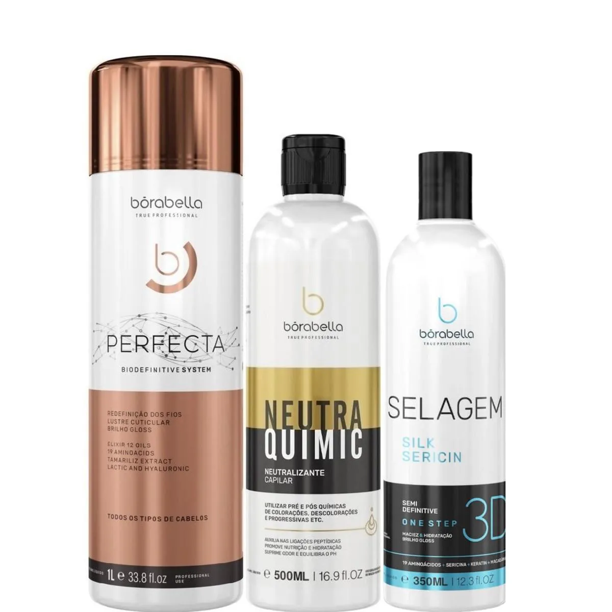 BORABELLA PERFECTA 1L + NEUTRAQUIMIC 500ML + SELAGEM 350ML