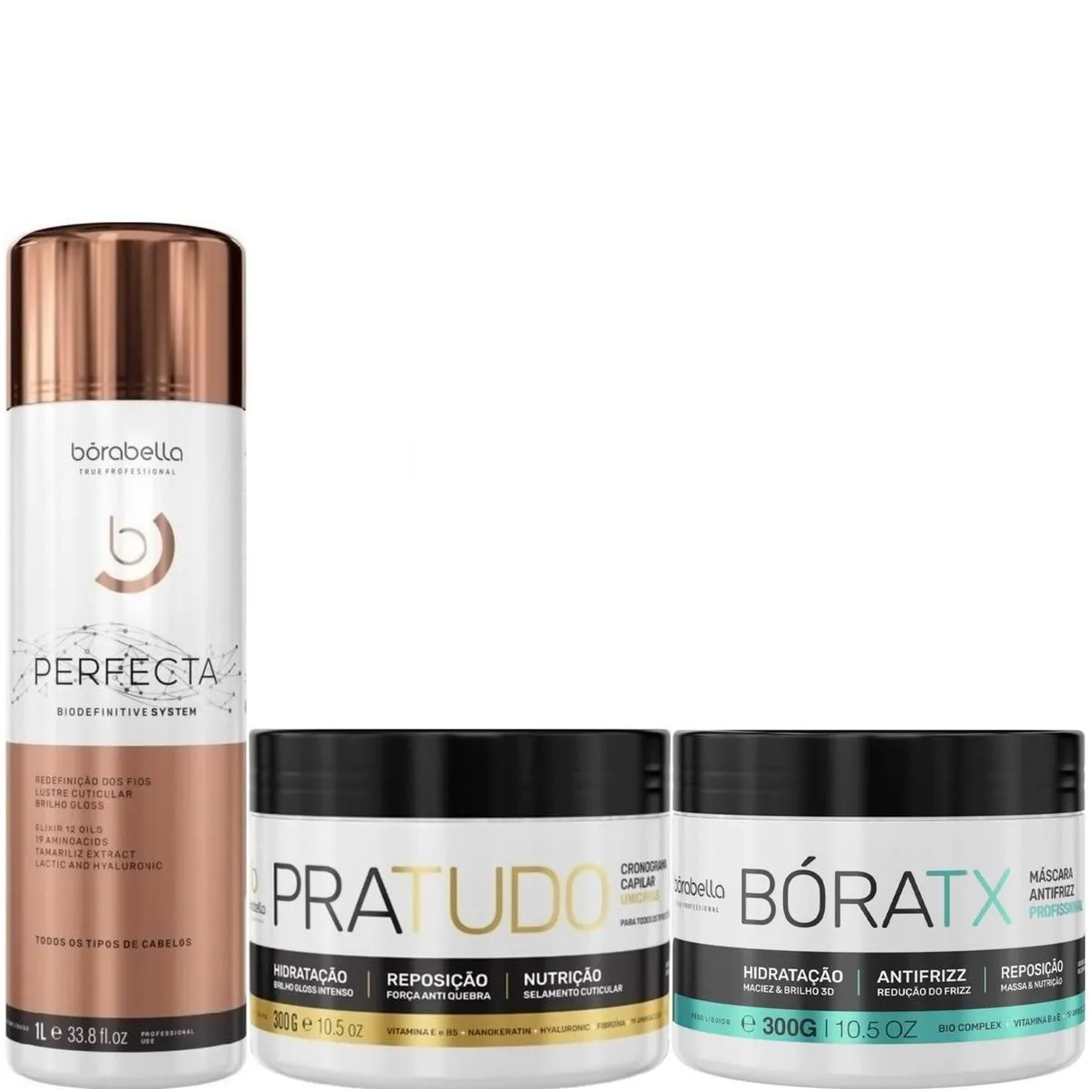 BORABELLA PERFECTA 1 LITRO + MáSCARA PRATUDO + BóRATX 2X300G