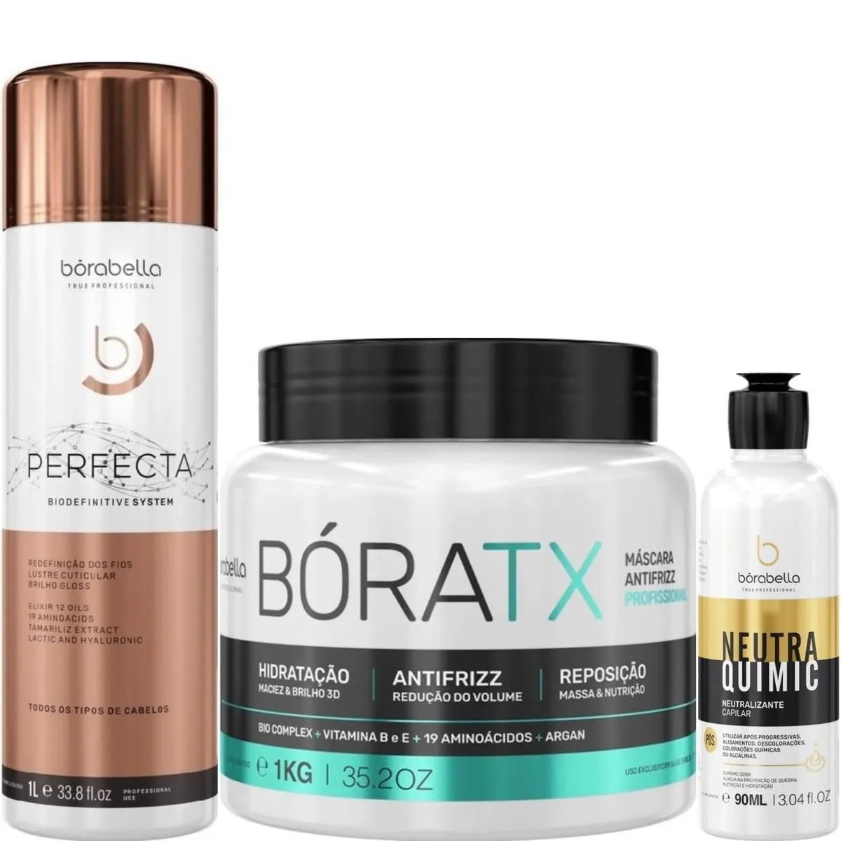 BORABELLA PERFECTA 1 LITRO + BóRATX 1KG + NEUTRAQUIMIC 90ML