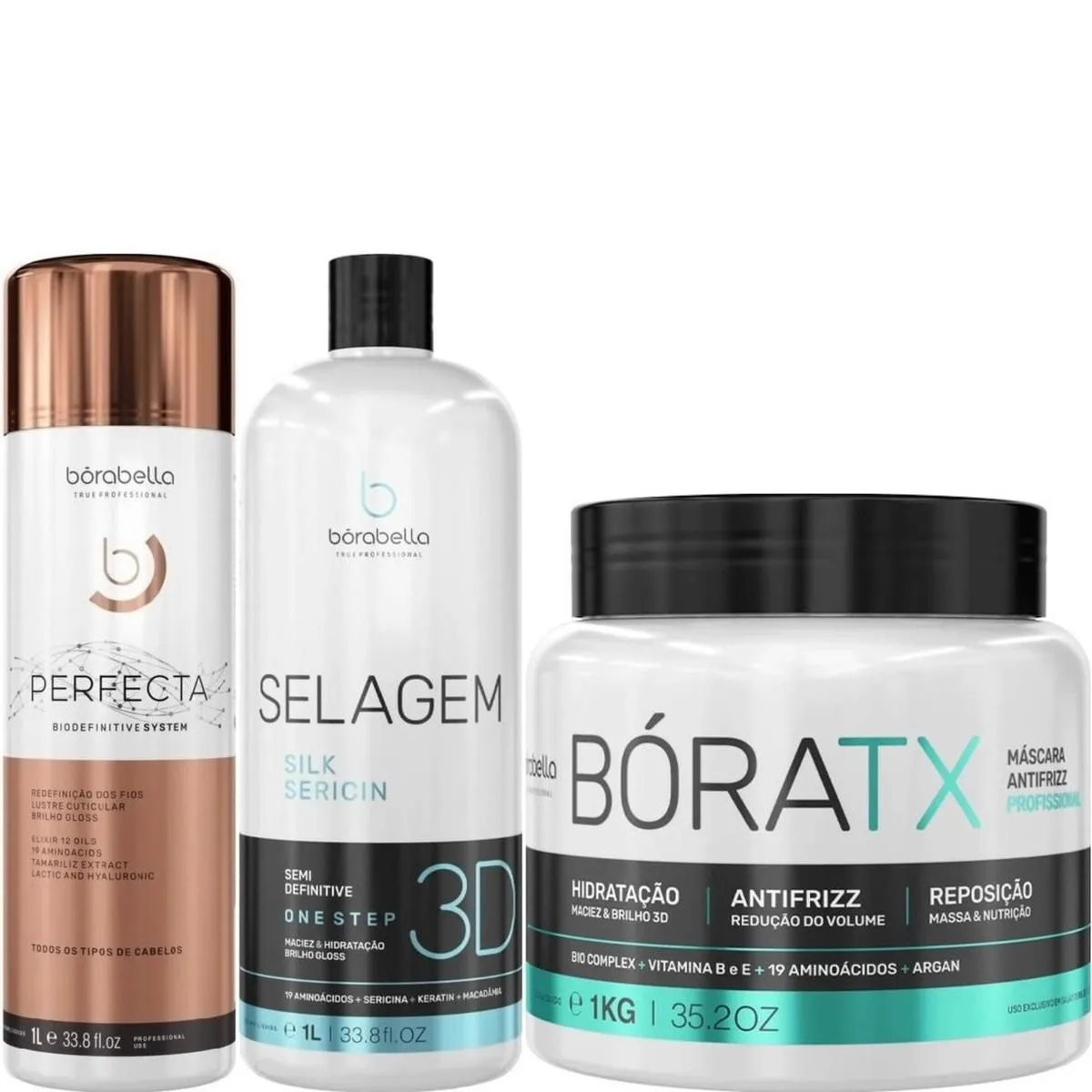 BORABELLA PERFECTA + SELAGEM 3D 2X1L + MáSCARA BóRATX 1KG