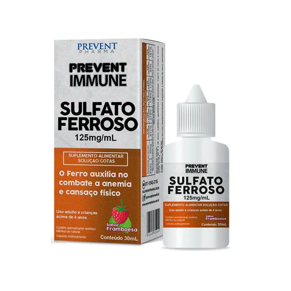 SULFATO FERROSO 30 ML GTS PREVENT PHARMA